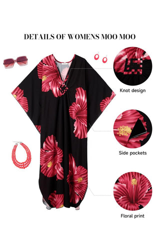 Moo Moos Kaftan Dresses with Pockets