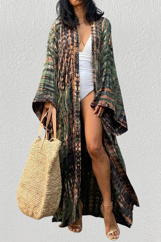 beach tie kimono cover up bikini