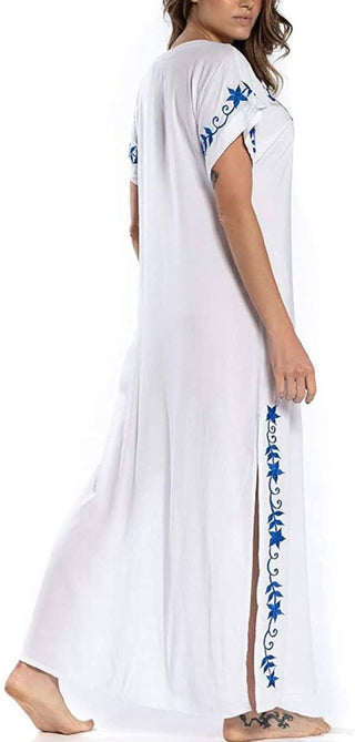 long white kaftan dress pattern bathing suit cover ups
