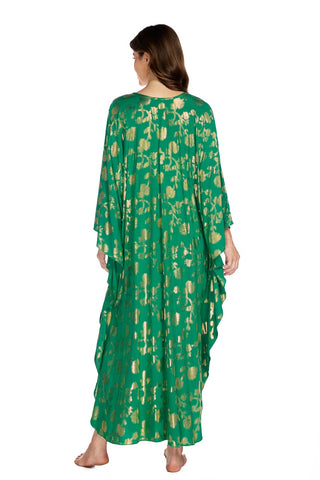 Bsubseach Women’s Plus Size Kaftan Dress Batwing Sleeve Maxi Caftan Beach Cover Up