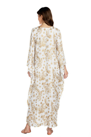 Bsubseach Women’s Plus Size Kaftan Dress Batwing Sleeve Maxi Caftan Beach Cover Up