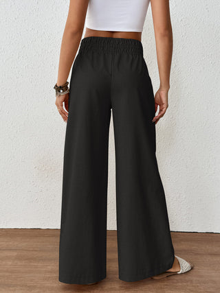 Bsubseach Linen Palazzo Pants for Women with Pockets