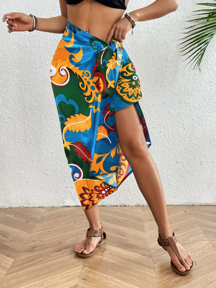 Women Beach Wrap Dress Sarong Bsubseach Color3 Women Beach Wrap Dress Sarong Bsubseach Color3
