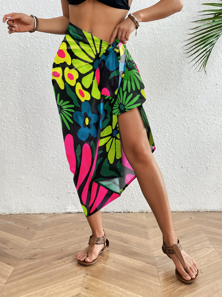 Women Beach Wrap Dress Sarong Bsubseach Color3 Women Beach Wrap Dress Sarong Bsubseach Color3