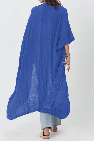 blue summer best kimono long cover ups for swimwear