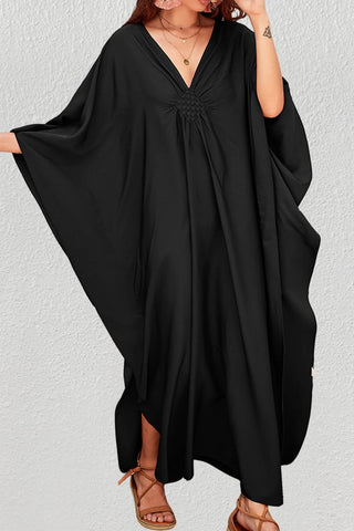black kaftan cover up maxi plus size beach dresses