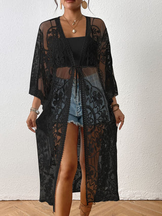 black lace kimono long best bathing suit cover ups
