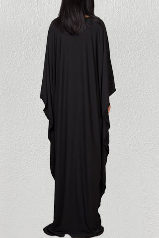 black cover up maxi plus size beach kaftan dresses
