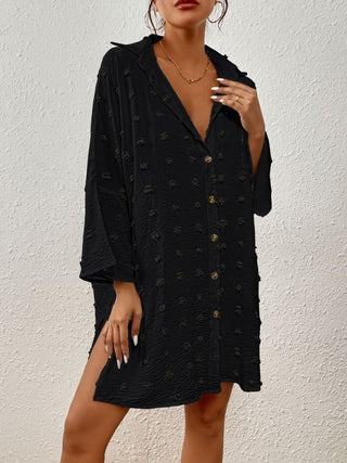 Polka Dot Beach Swimsuit Cover Up Tops - Bsubseach