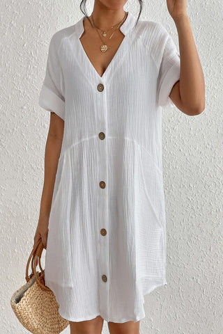 white shirt cover up beach dress for women